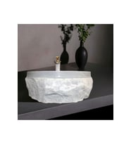 Ferah Gri Mermer Dışı Patlatma Dizayn Lavabo-151