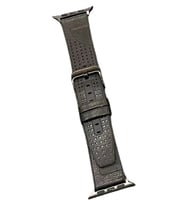 Movenchy Apple Watch 45mm Buff Deri Kordon - Siyah