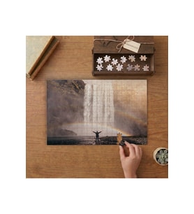 Akarsu - Sisli Dağ Manzarası Tasarımı 240 parça Ahşap Puzzle Ahşap Kutuda MP01350