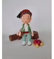 Davulcu Örgü Oyuncak Erkek bebek, Amigurimi (Karışık)