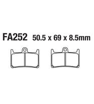 YAMAHA YZF 600 FZ6 FZ-07 ÖN FREN DİSK BALATASI FA252 TW