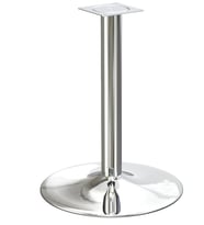 Ortadan Tablalı Paslanmaz Lüks Masa Ayağı Yuvarlak 460-710 Mm
