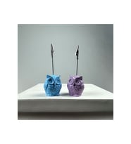 Baykuş Not Tutucu 2'li Set (lila - Açık Mavi)