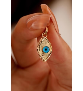 14 Ayar Altın Füzyon Markiz Kolye Ucu