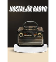 Nostaljik Radyo Bluetooth Bağlantılı Müzik Kutusu Ahşap
