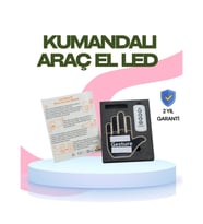 Mey İthalat® Yüksek Görünürlüklü Otomobil Işığı – 3 Modlu LED Arka Cam Aksesuarı, Pratik ve Eğlencel