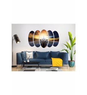 UÇAK GÖKYÜZÜ MDF TABLO-1329