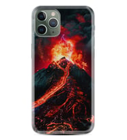 Apple iPhone 11 12 13 14 Pro Max Kılıf Desemli Silikon Yanardağ 1611