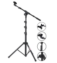 Lastvoice MS07M Yüksek Kaliteli Tripod Mikrofon Standı Telefon Tutucu Dahil