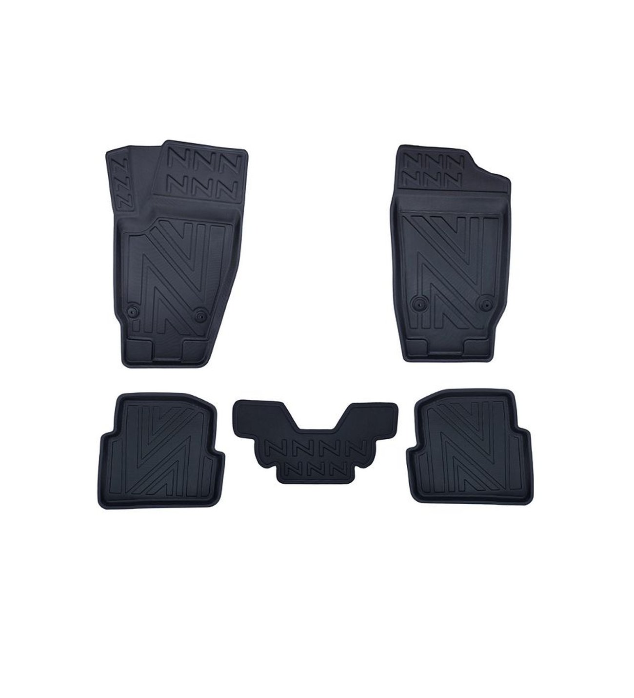 Seat Ibiza Hatchback 2008-2017 ile Uyumlu Carbon Desenli Ultra Premium Havuzlu Oto Paspas