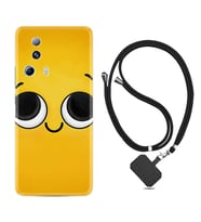 Xiaomi Mi 13 Lite Kılıf Resimli Boyun Askılı İpli Desenli Silikon Series Yellow 1831