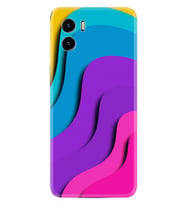 Vivo Y15S Y32 Y33S Y51 Y53S Kılıf Desemli Silikon Renk Cümbüşü 1631