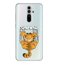 Redmi Note 8 Pro Uyumlu Garfield Desenli Şeffaf Telefon Kılıfı