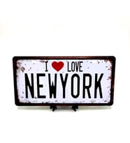 Dekoratif Plaka I Love New York (Karışık)
