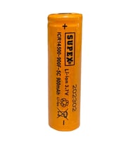 ICR14500-900F-5C Lityum Ion 3.7V 900mAh 5C Deşarj Akımı Düz Kafa Pil