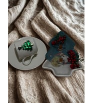 RÜWÜZEL Yılbaşı Özel Tasarım Kahve Fincanı & Jel Mum Seti