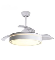 Fancium DKF-402 Beyaz LED Aydınlatmalı Uzaktan Kumandalı Tavan Vantilatörü