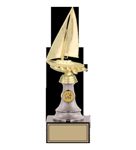 ODAK KUPA - Figürlü Kupalar - Yelken Figürlü Kupalar FG-010 B - 29 cm