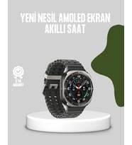 İthalat® Akıllı Saat Kablosuz Şarj Arama Cevaplama Geniş Ekran Desteği