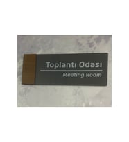 Wooden Serisi (TOPLANTI ODASI) Ofis Kapı Isimliği Yönlendirme Tabelası