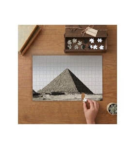 Mısır Piramiti Tasarımı 240 parça Ahşap Puzzle Ahşap Kutuda MP05416