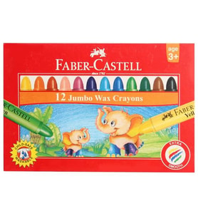 FABER CASTELL SÜPER YIKANABİLİR MUM BOYA 12 RENK