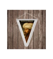Fatih Sultan Mehmed II. Mehmed Beyaz Saçaklı Takdim Flama Bayrak Osmanlı Padişahları Serisi