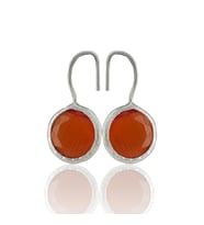 Kadir Jewellery Gümüş Kaplama Kadın Taşlı Küpe -El İşçiliği Ve Hipoalerjenik Küpe