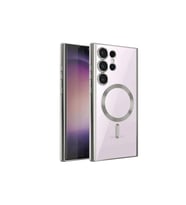 Samsung Galaxy S23 Ultra Kılıf Kross Magneticsafe Kapak - Gümüş