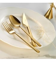 Fecra Doğa 18 Parça Gold Çatal Kaşık Bıçak Seti
