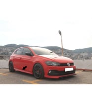 Vw Polo Mk6 Yan Marşpiyel Seti Mat Siyah Plastik 2 Adet 2018+