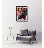 Çerçeveli Doku Efektli Tablo 50x70 cm