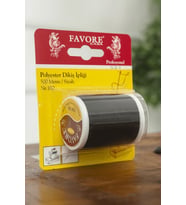 Favore Casa Dikiş Ipliği Polyester Siyah 500 Metre