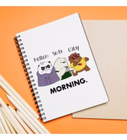 We Bears Kafadar Ayılar Tasarımlı Kişiye Özel Defter