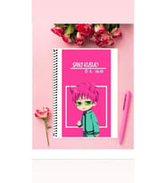 Saiki Kusuo Anime Defter 1 Adet Özel Tasarım A4 Boyutu Telli Çizgili Defter 21*29 Cm