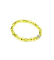 Hakiki Doğal Olivin Peridot Taşı Bileklik 6 Mm