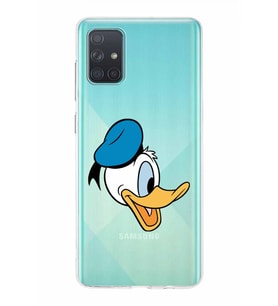 Samsung Galaxy A71  Kapak Donald Duck Tasarımlı Şeffaf Silikon Kılıf