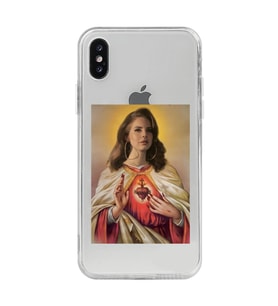 Iphone X / Xs Uyumlu Lana Del Rey Desenli Şeffaf Telefon Kılıfı
