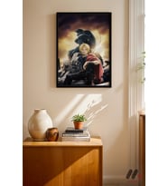 Fullmetal Alchemist Edward Poster, Siyah Çerçeveli Duvar Tablosu - Anime Severlere