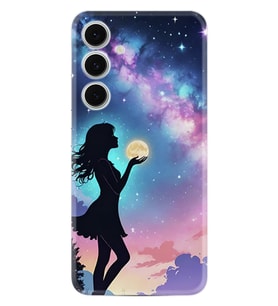 Samsung Galaxy A36 Kılıf Boutique Baskılı Resimli Woman in Moon Pcode -005