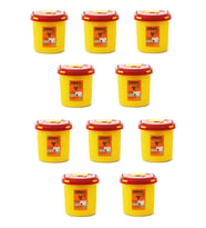 Muhtelif Tıbbi Atık Kovası 1.3 Lt - 10 Adet