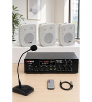 Lastvoice Large Paket-2 Hoparlör ve Anfi Anons Ses Sistemi Seti