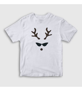 Presmono Unisex Çocuk Beyaz Female Deer Yılbaşı T-Shirt 271669tt