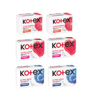 Kotex Ultra Normal - Ultra - Gece 6 lı Karma Paket