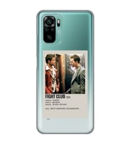 Redmi Note 10/Note 10S Uyumlu Fight Club Minimalist Poster Desenli Şeffaf Telefon Kılıfı