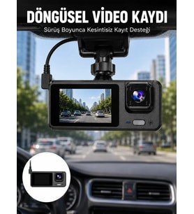 Full HD 3 Kanallı Araç Kamerası – Akıllı Çözümlerle Sürüş Yeni Nesil