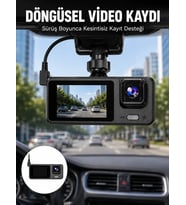 Full HD 3 Kanallı Araç Kamerası – Akıllı Çözümlerle Sürüş Yeni Nesil