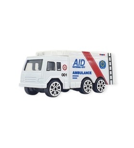 3'lü İş Makinaları Road Seti - Die Cast - DS044 - Ambulans - 1 ADET