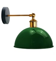RİOLİGHT VİNTAGE,RETRO,RUSTİK YEŞİL 1XE27 ESKİTME DUYLU MASALLI TEKLİ DUVAR APLİK ŞAPKA ÇAP:23CM (Haki-Yeşil)