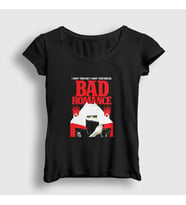 Presmono Kadın Siyah Bad Romance Müzik Lady Gaga T-Shirt 473879tt